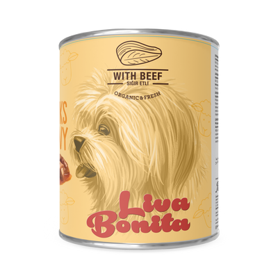 LIVA BONITA ADULT DOG BEEF CHUNK IN GRAVY 400 GR
