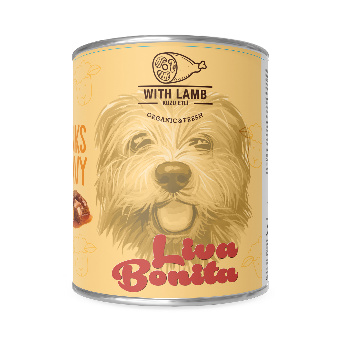 LIVA BONITA PUPPY LAMB CHUNK IN GRAVY 400 GR