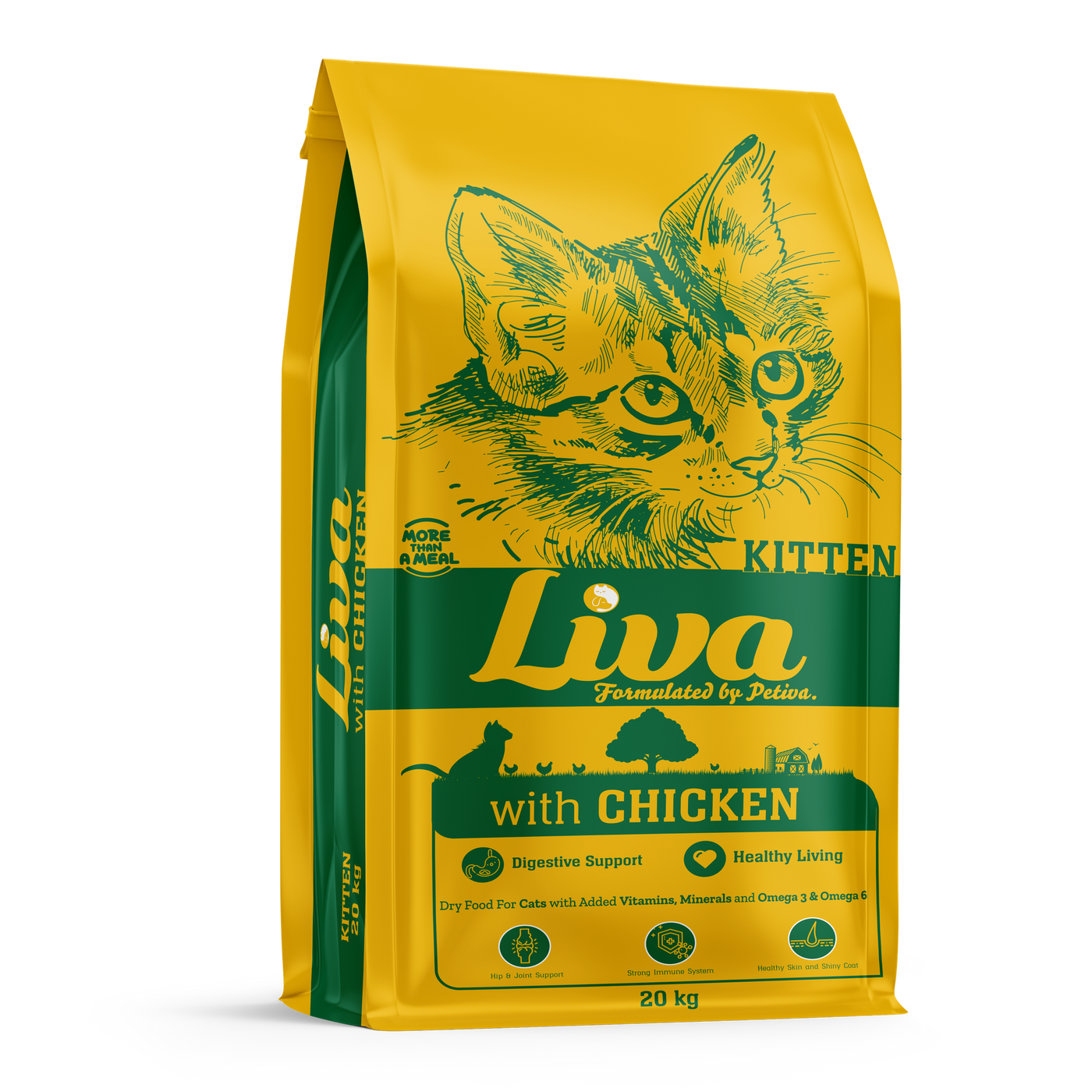 LIVA KITTEN CAT FOOD WITH CHICKEN 20 KG