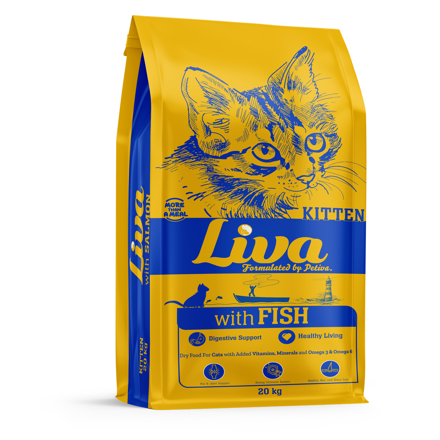 LIVA FISH KITTEN CAT FOOD 20 KG