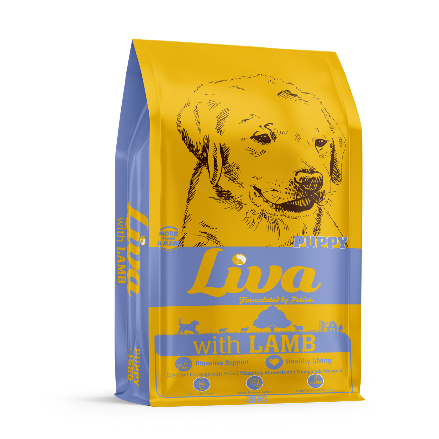 LIVA 20 KG PUPPY FOOD WITH LAMB
