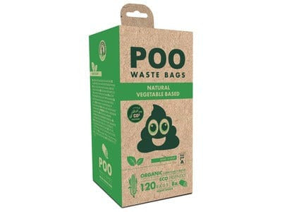 Poo Dog Waste Bags (120 Bags) - Mint Scented