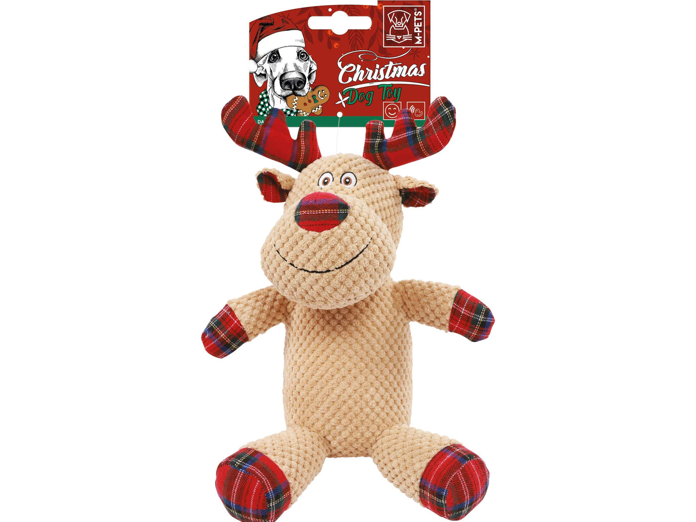 Christmas toy reindeer - DASHER Brown & Red