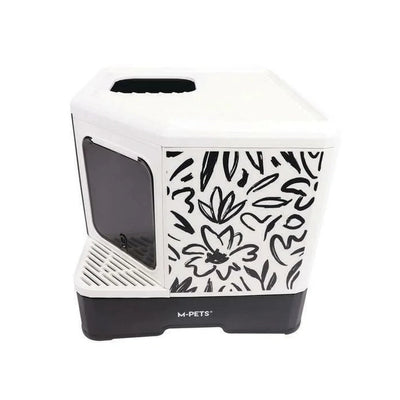 Terra Forma Eco Foldable Cat Litter Box Black Floral