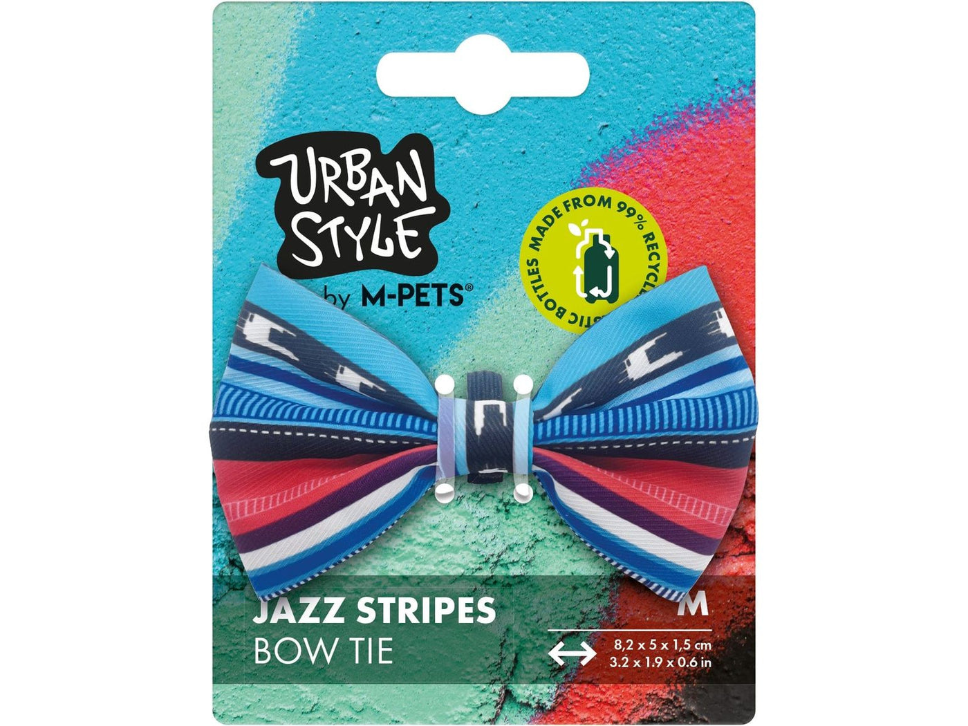 Urban Style Jazz Stripes Bow Tie