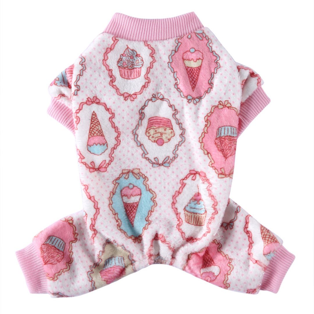 Birthday Cake Four-Legged Sweater Pet Clothes Pink