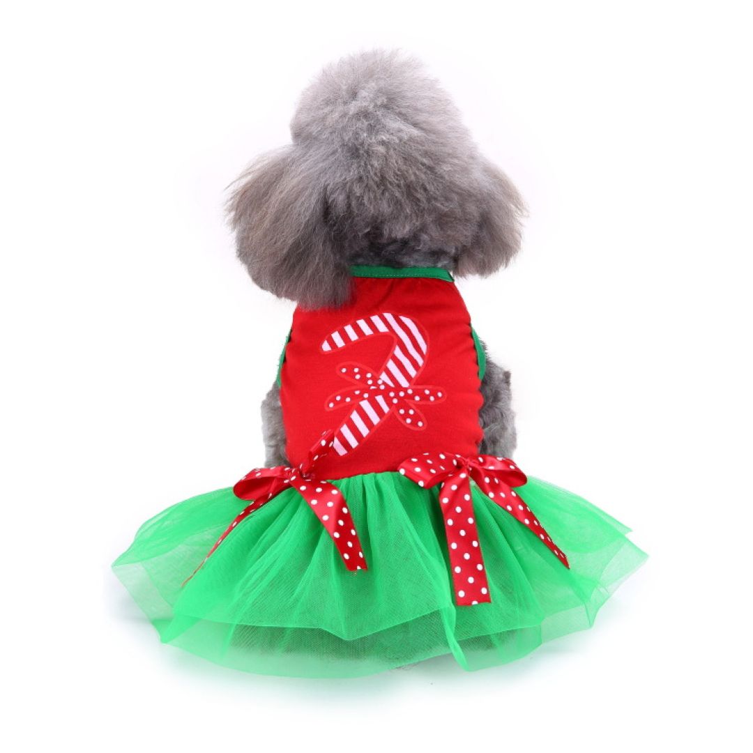 Christmas Gift Skirt Pet Clothes Red