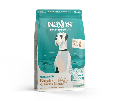 Naxos Adult Maxi Buffalo and Prickly Pear Monoprotein Dog Food (No Gluten)