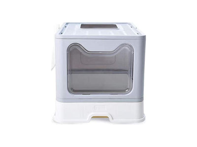 Meow Face Folding Cat Litter Box (Smoky Gray)&nbsp;