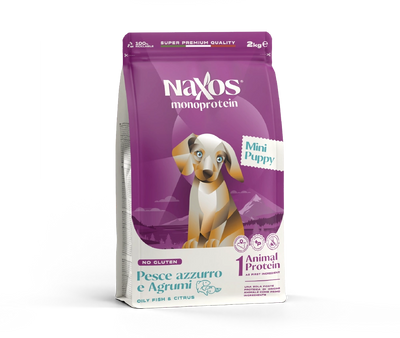 Naxos Puppy Mini Blue Fish and Citrus Monoprotein Dog Food (No Gluten)