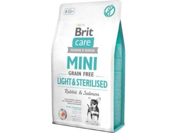 Mini breed dog food featuring 25% rabbit meal and 15% fresh salmon, enriched with peas, chickpeas, blueberries, and herbs. Packed with essential vitamins and minerals for your pet's health and well-being. A tasty and nutritious choice for your furry friend