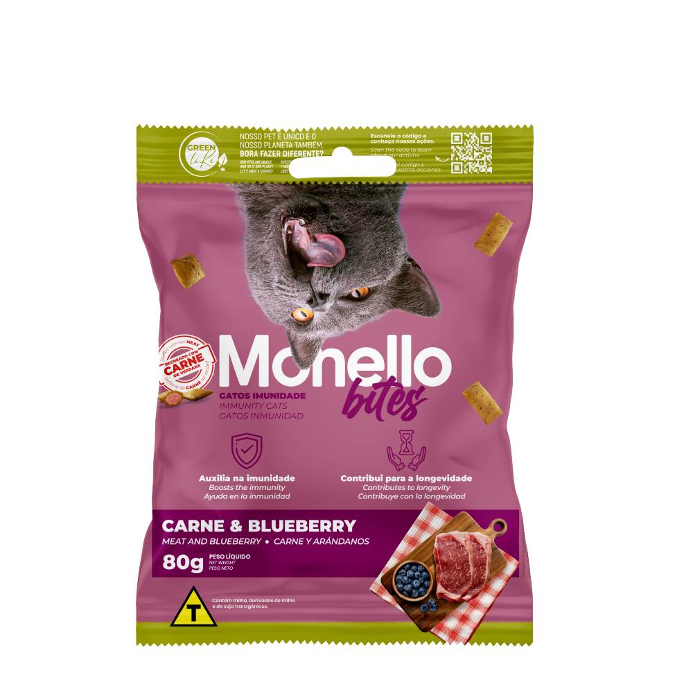 Monello Bites Immunity chicken, cat food 80 G