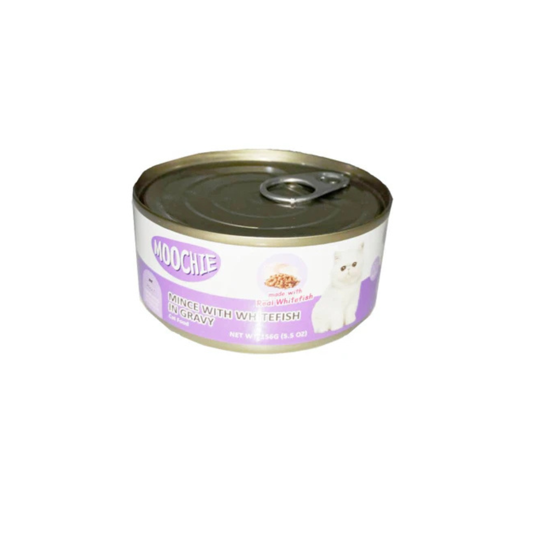 Moochie Cat Food Mince with White Fish in Gravy