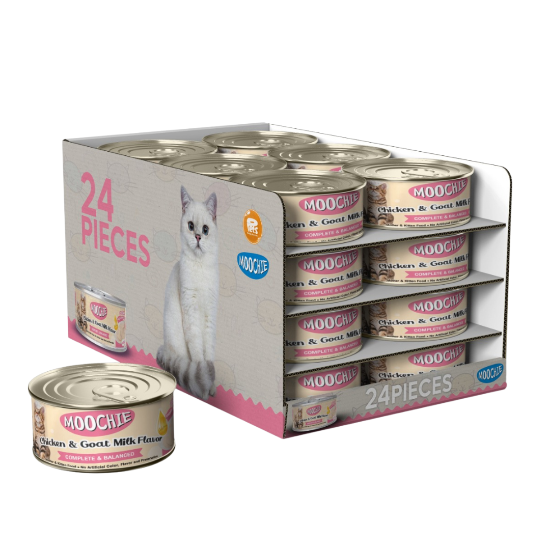 Moochie Chicken &amp; Goat Milk Flavor 24x85g