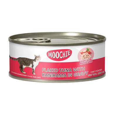 Moochie Flaked Tuna with Kanikama in Gravy 156g