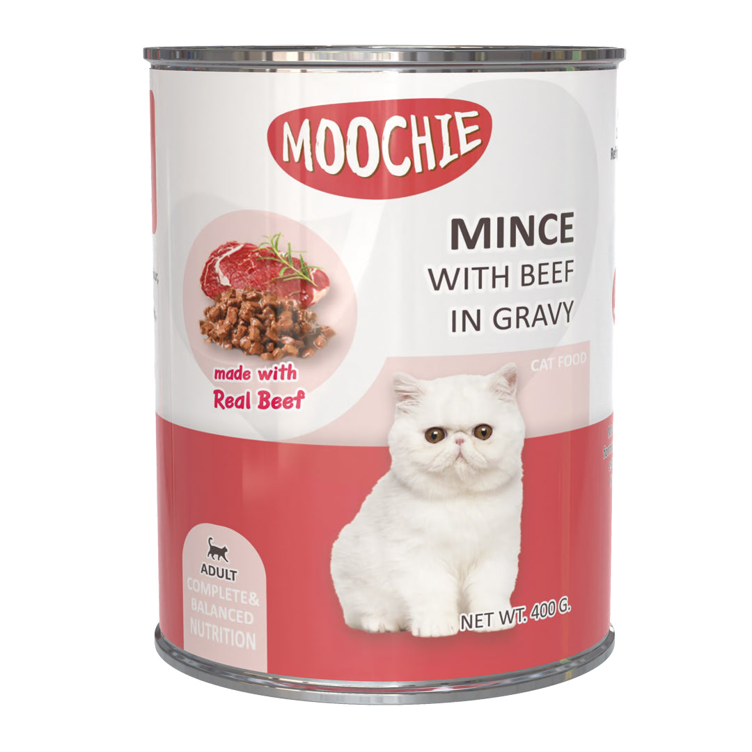 Moochie Mince with Beef in Gravy 400g