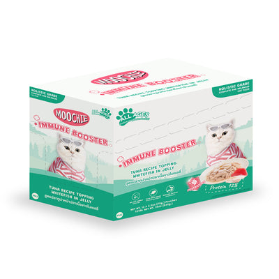 Moochie Tuna Recipe Topping White Fish in Jelly – 12 x 70g