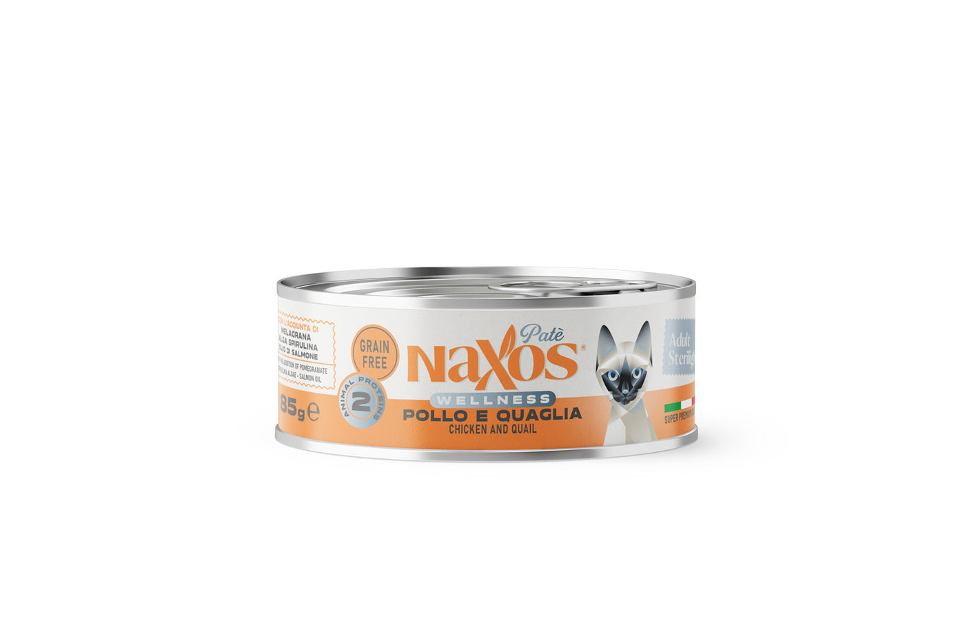 Naxos CAT Adult Sterilight PATE CHICKEN & Quail Gr 85