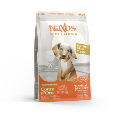 Naxos Wellness Puppy Medium/Maxi Conca d'Oro - Complete Growth Formula for Puppies (12kg)