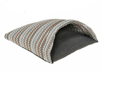 Babet Cotton Zig-Zag Green-Grey Pet Bed