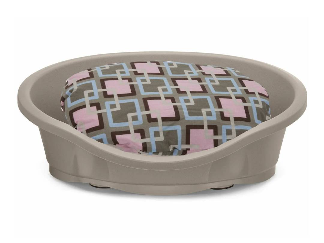 IMAC Lettino Dido Dog Bed – Dark Blue with Cushion, 66 x 48 x 10 cm pink