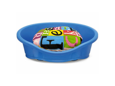 IMAC Lettino Dido Dog Bed with Milu Cushion – Size 50 darK blue