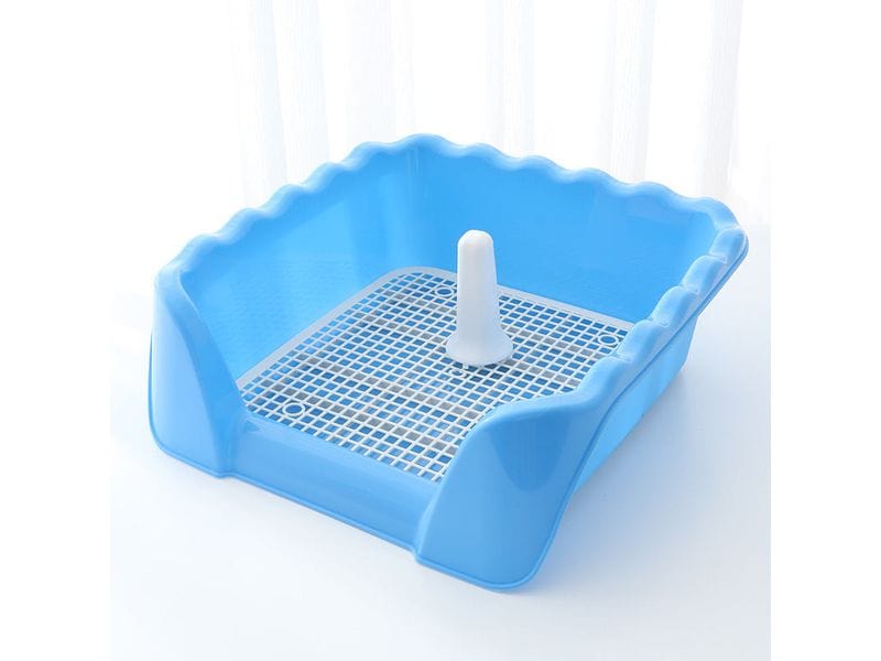 Wave-Shaped Pet Toilet with Column