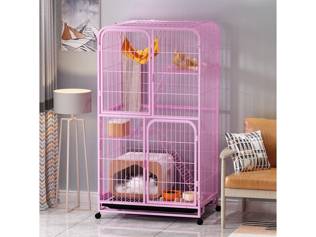 Cat Home Pink cage