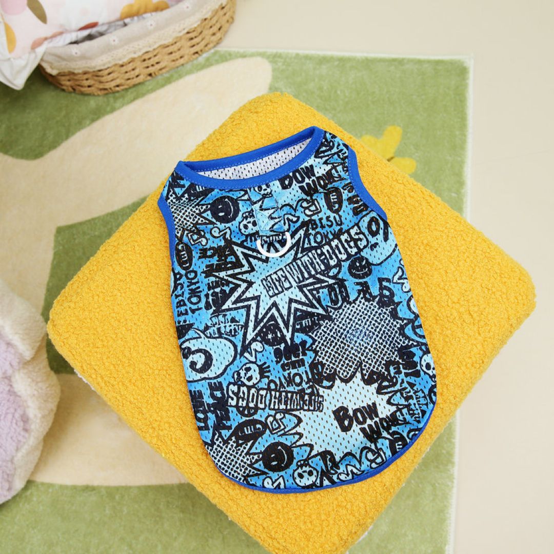 Elegant Colorful Pet Clothes Blue