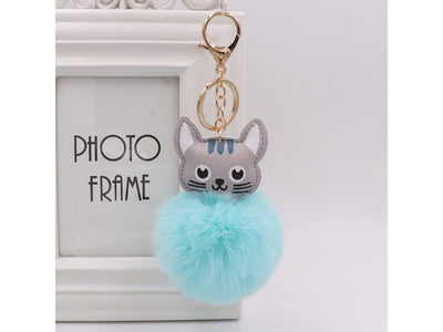 Hairball Keychain – Cute &amp; Durable Stainless Steel Keyring for Bags (8x12cm)