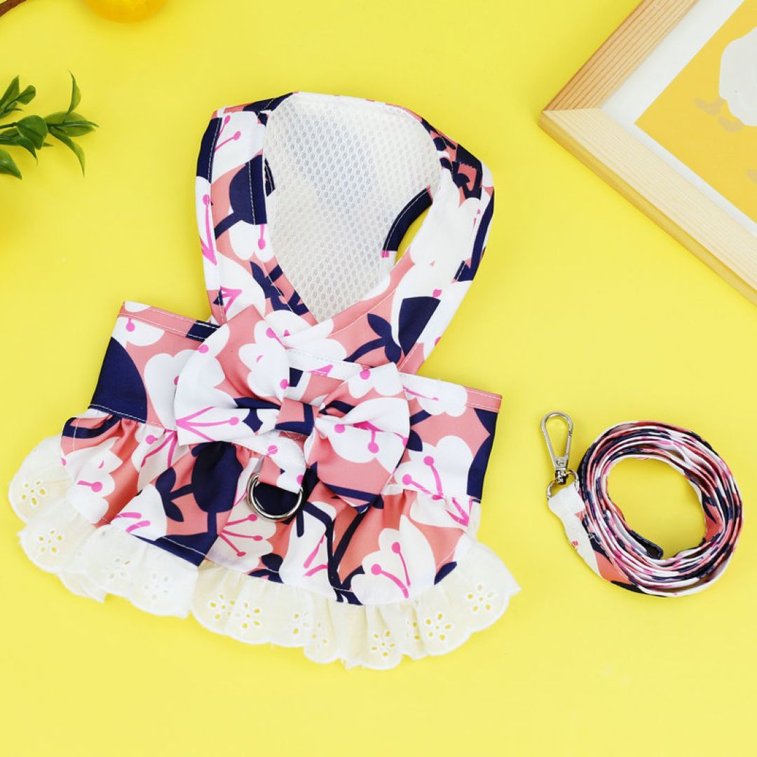 Pet Clothes Cat Dress Pink