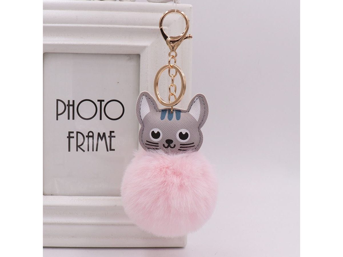 Hairball Keychain – Cute &amp; Durable Stainless Steel Keyring for Bags (8x12cm)