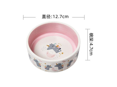 Unicorn Series Pet Ceramic Bowl