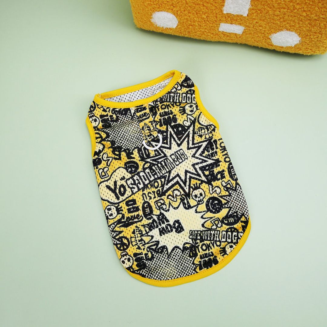 Elegant Colorful Pet Clothes Yellow