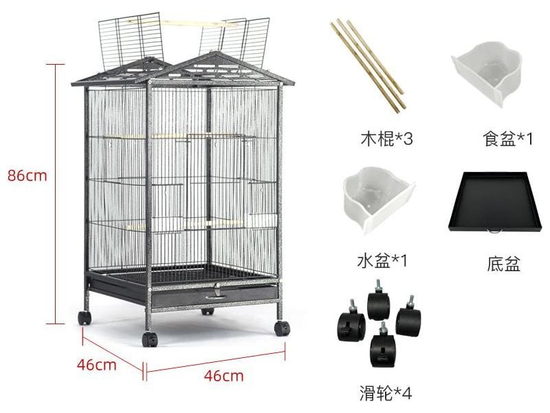 Pet Cage as per photo 46x46x86.5