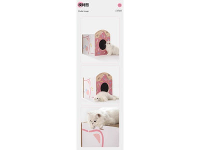 Meow Meow Strawberry Sweet Square Cat Scratching Pad As Photo 40X39.5X44cm