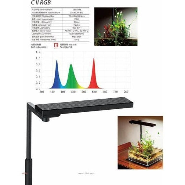 Chihiros LED System CII RGB Nano Light | Pets Qatar