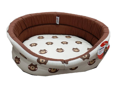 Oval Pet Bed Set "Teddy"