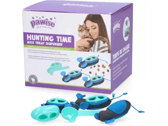 PAWISE  Hunting Snacker for Cats ( 3 mice)