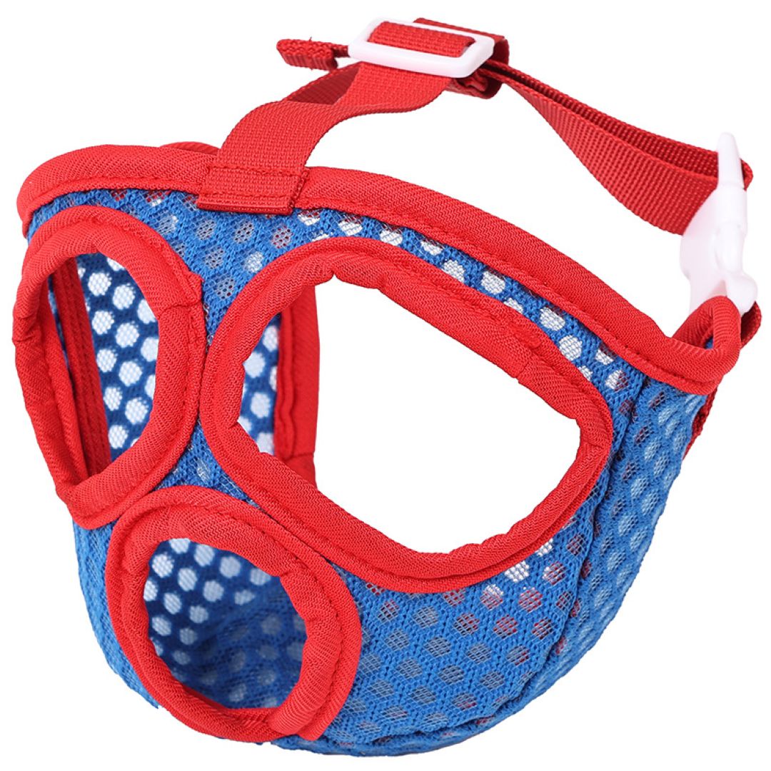 Flat Nose Dog Muzzle Cover Blue