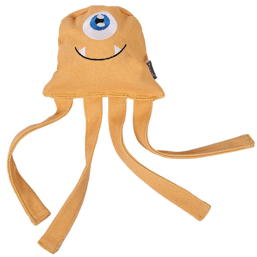 Octopus Canvas Dog Toy Yellow 19.5×19×10cm 147G