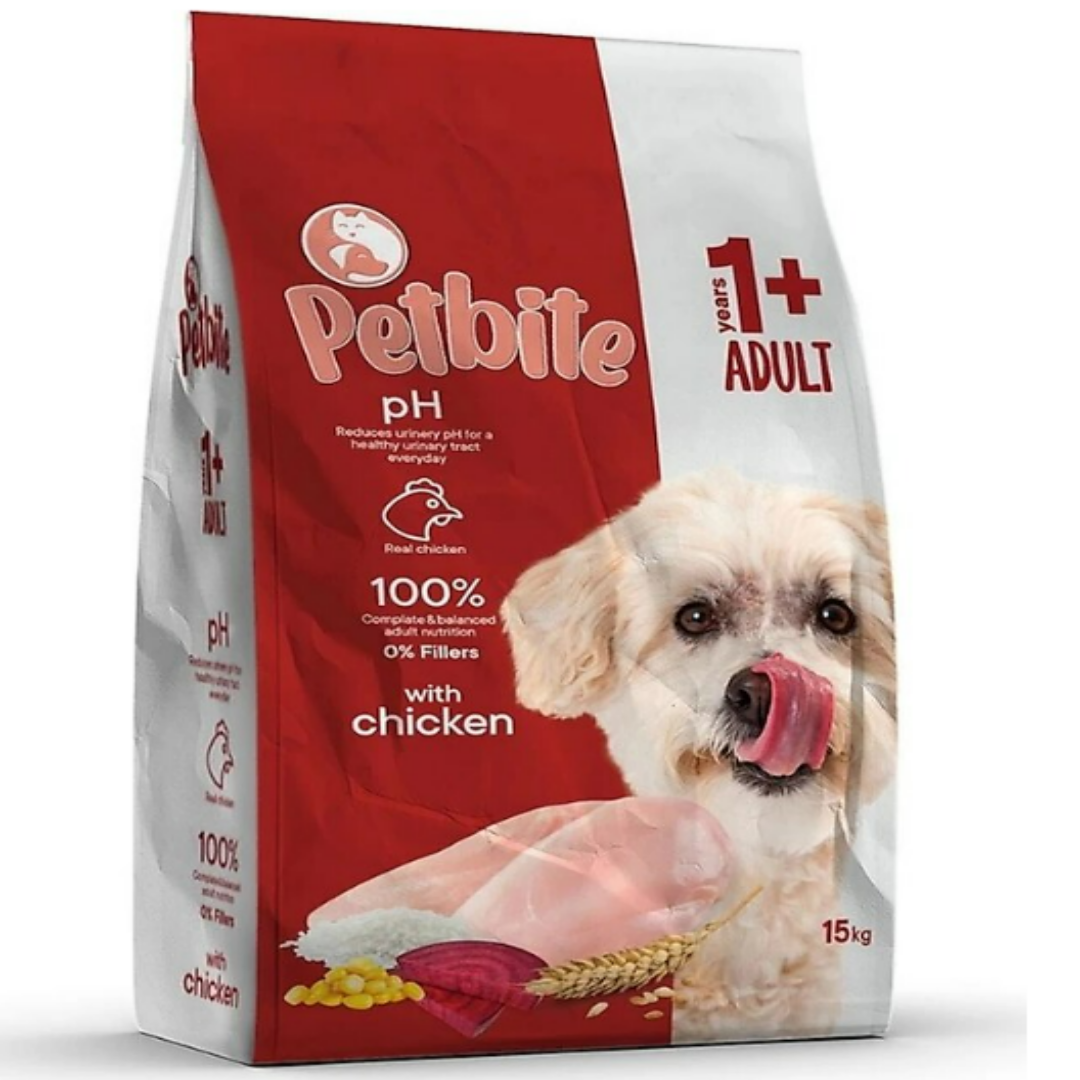 PETBITE ADULT DOG FOOD WITH CHICKEN 15 KG