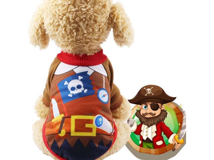 Pet Clothes Pirate Pattern - Spring/Summer Vest