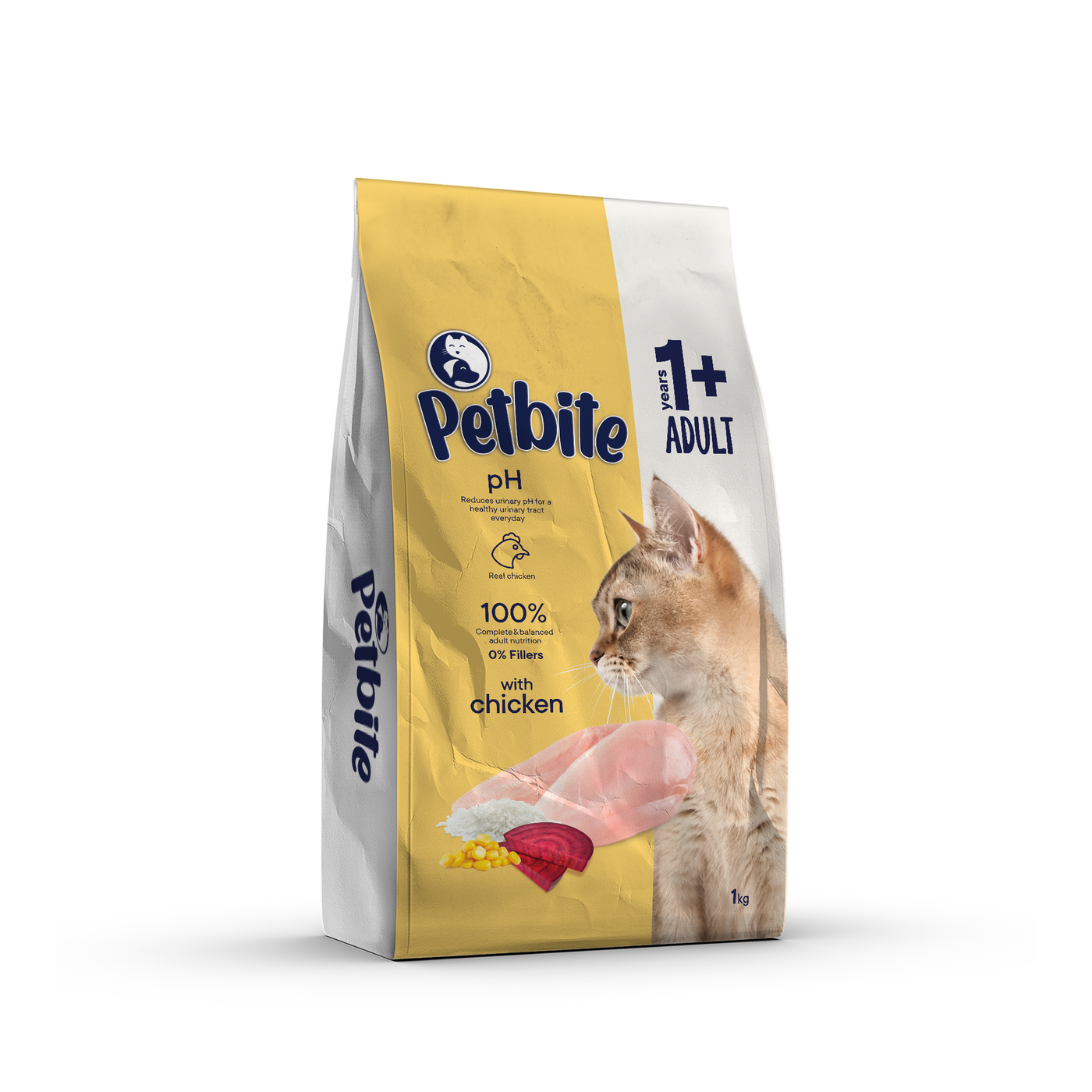 PETBITE ADULT CAT FOOD WITH CHICKEN 1 KG