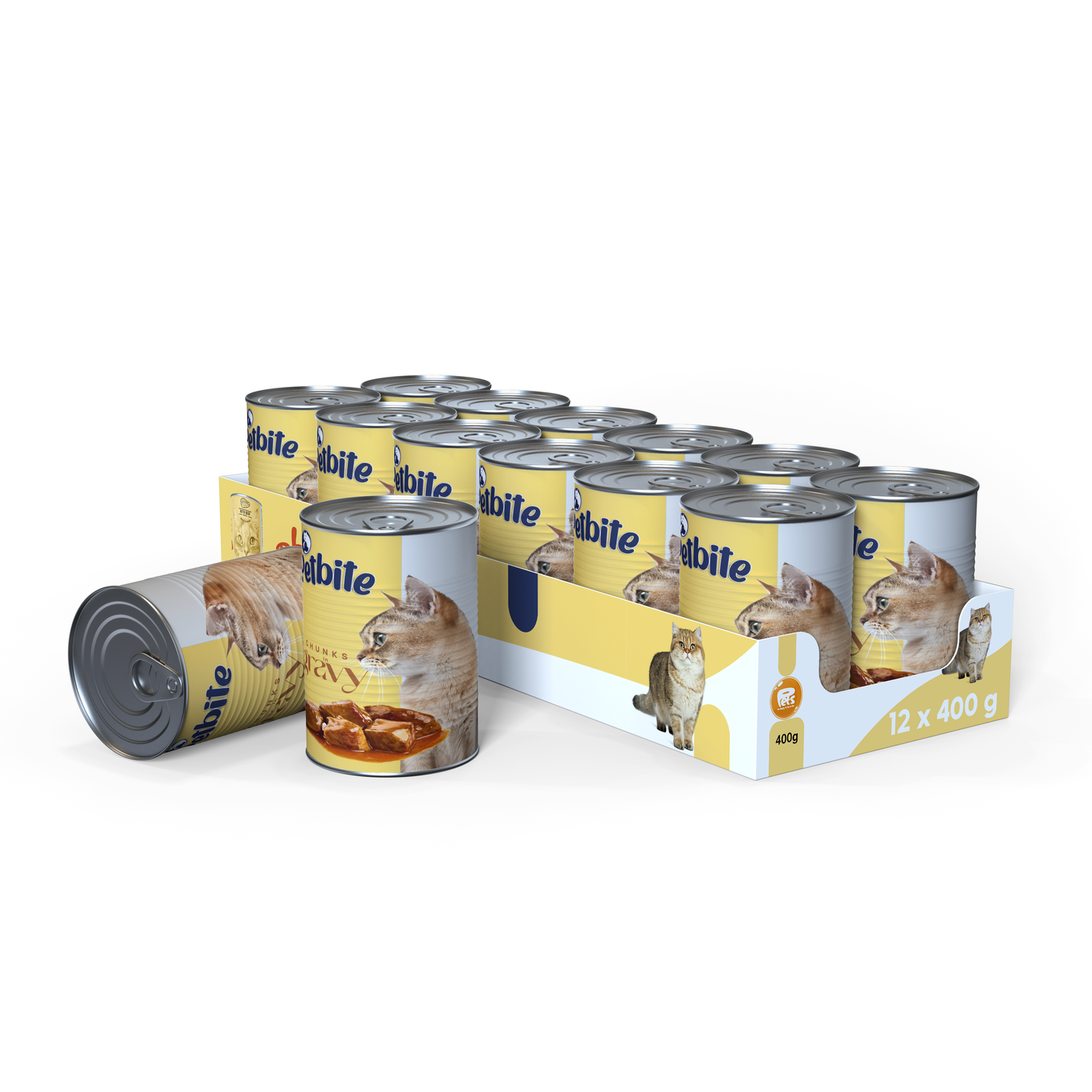 PETBITE ADULT CAT CHICKEN CHUNK IN JELLY 12x400 GR