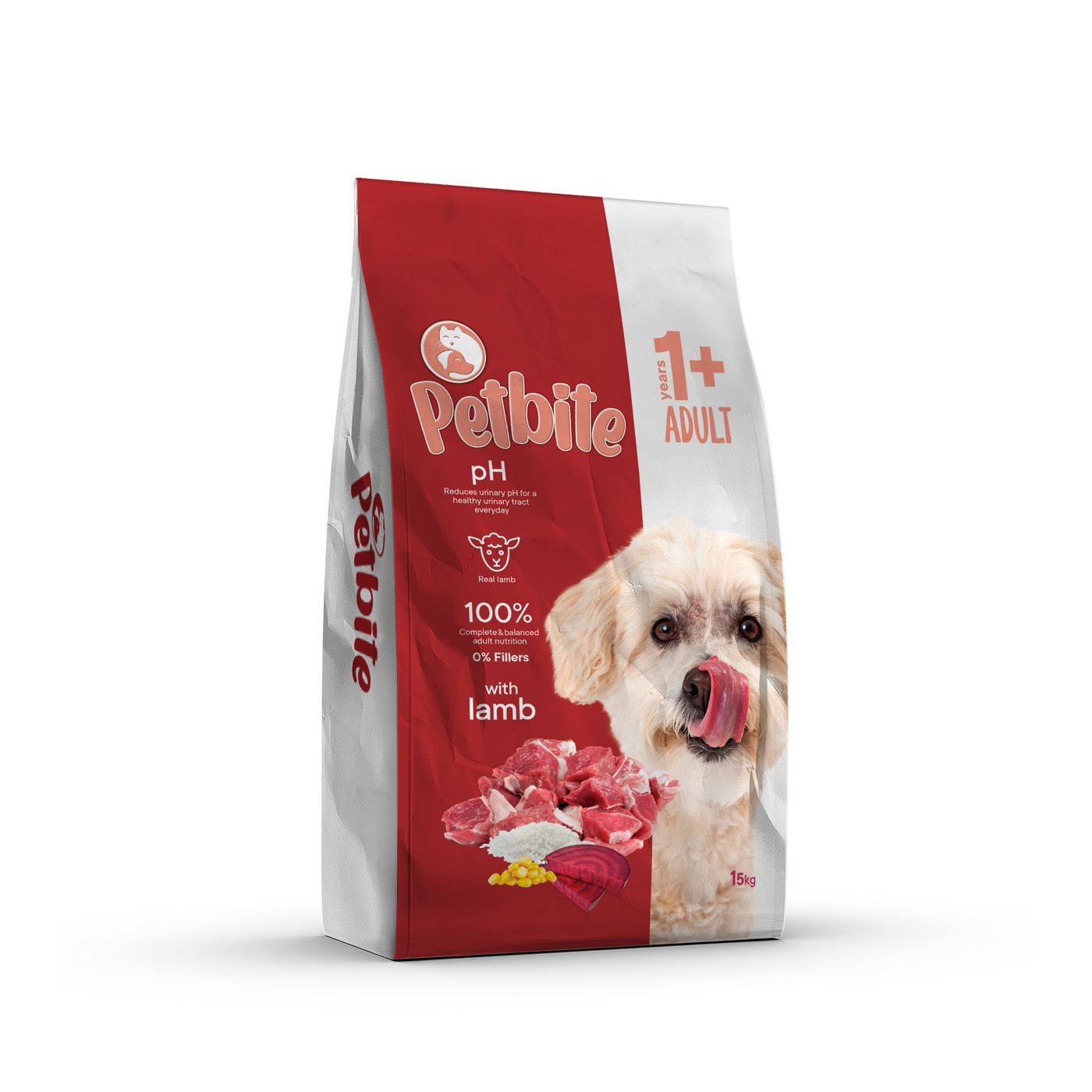 PETBITE ADULT DOG FOOD WITH LAMB 15 KG