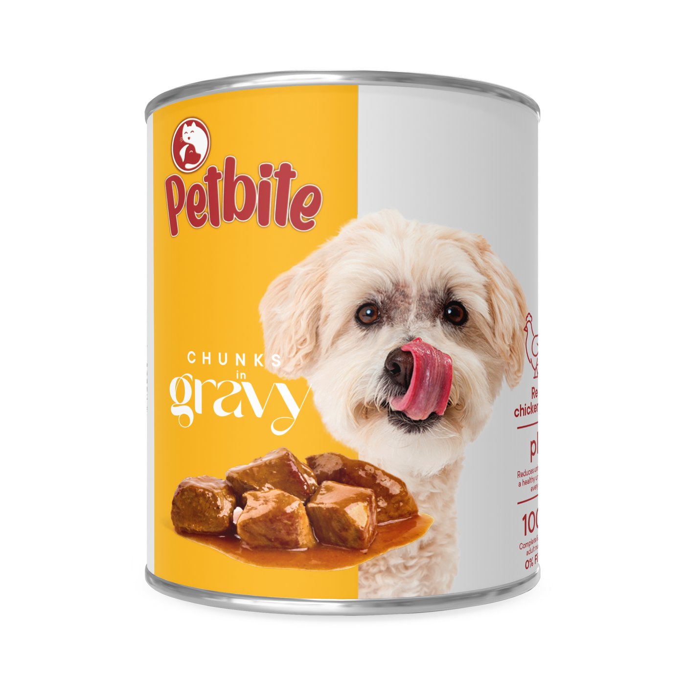 PETBITE Adult Dog Chicken Chunk in Gravy 400g – High-Protein Chicken Wet Dog Food