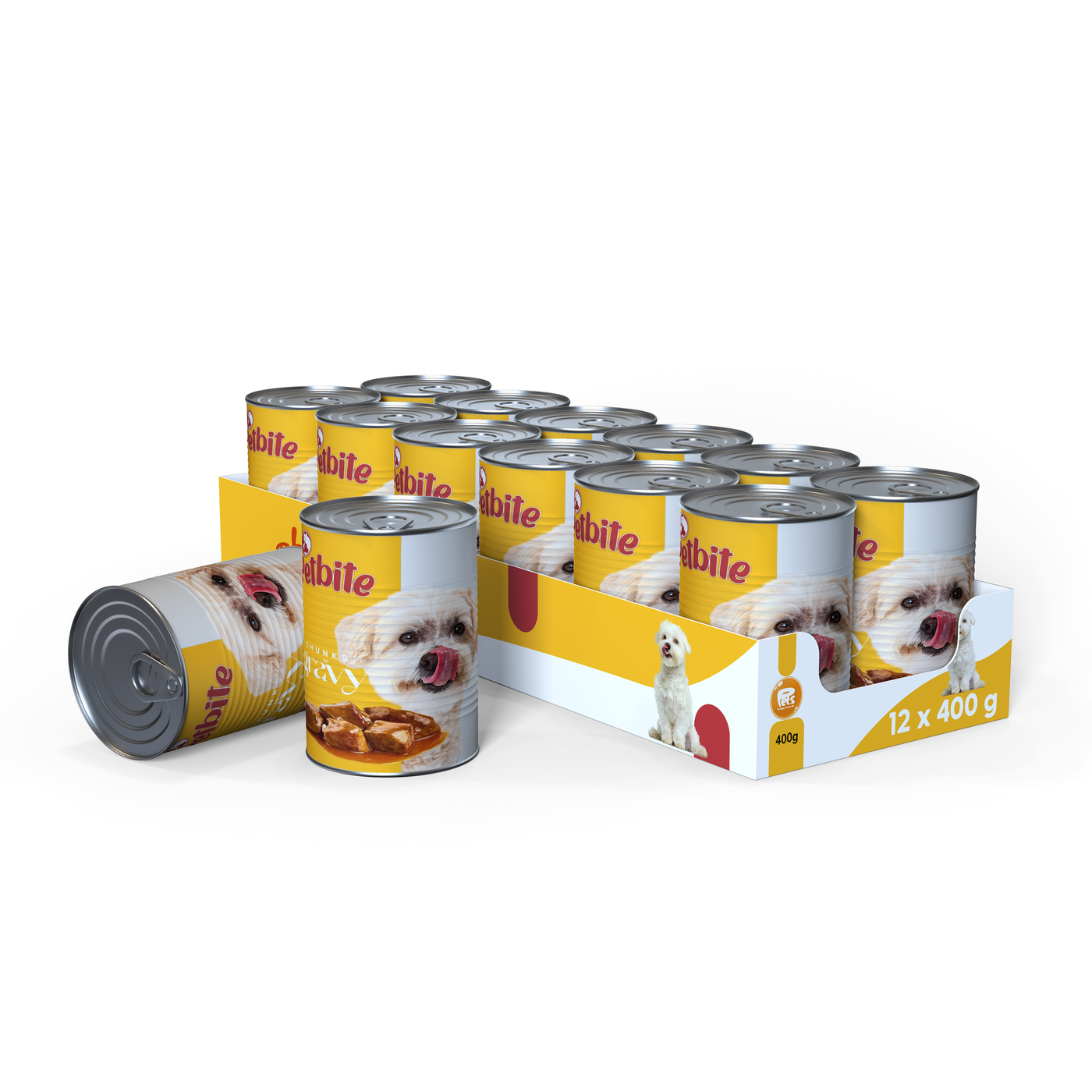 PETBITE ADULT DOG CHICKEN CHUNK IN GRAVY 12x400 GR