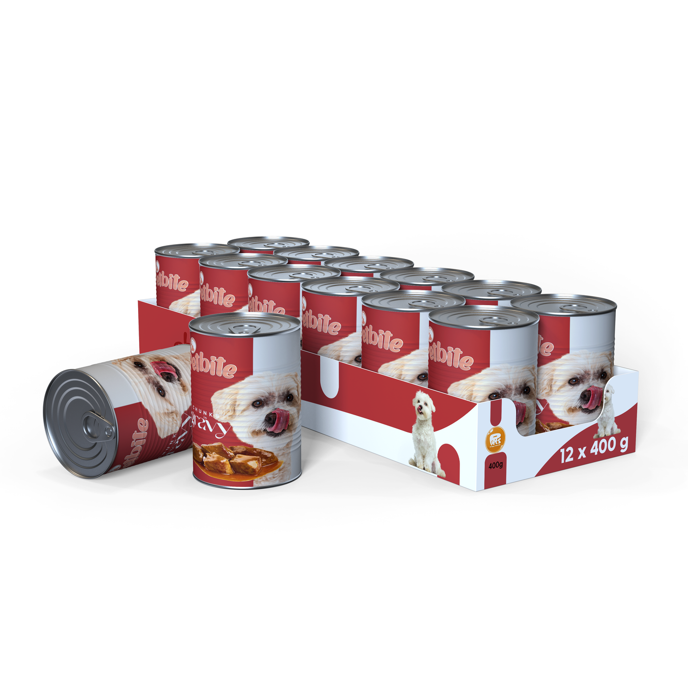 PETBITE ADULT DOG LAMB CHUNK IN JELLY 12x400 GR