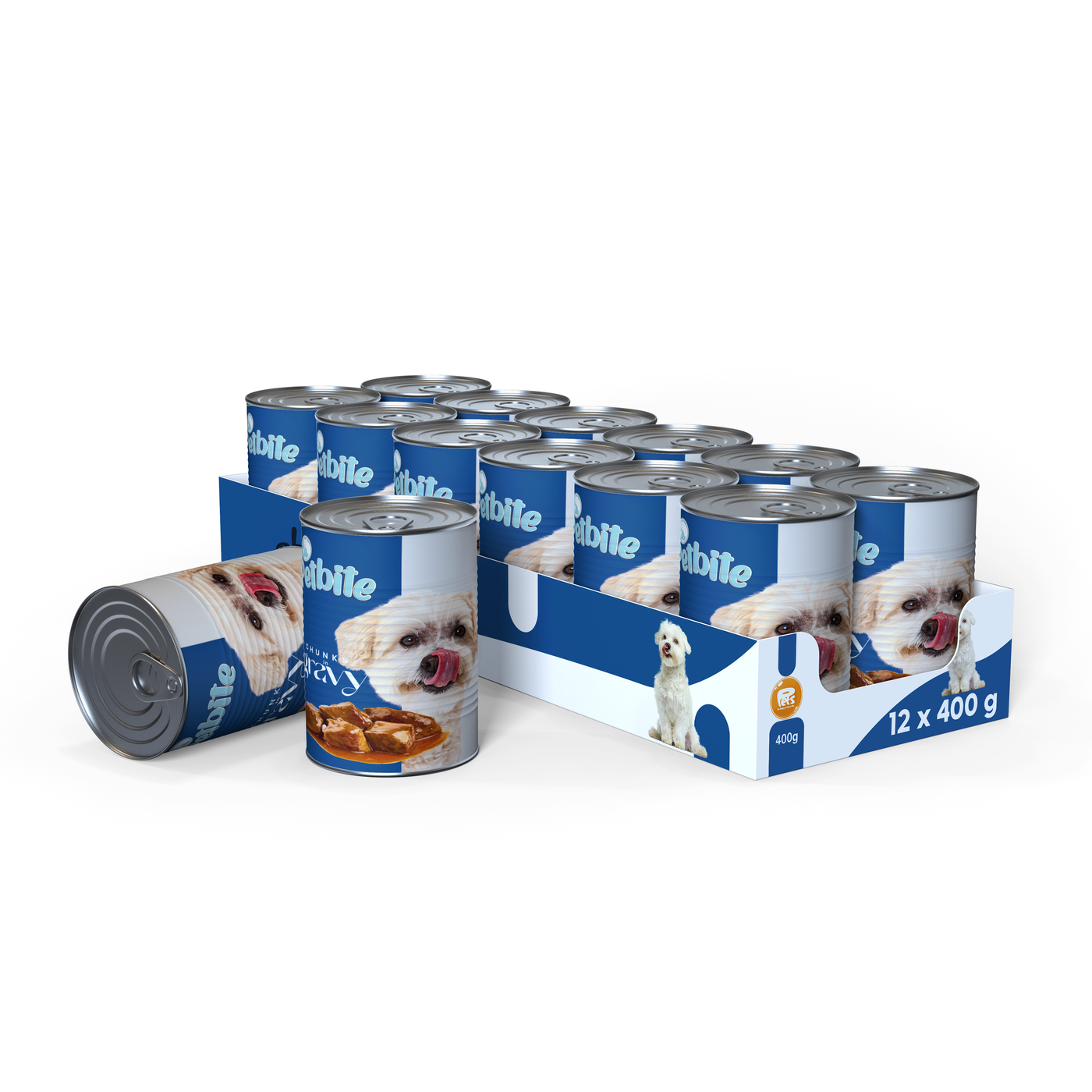 PETBITE ADULT DOG SALMON CHUNK IN JELLY 12x400 GR